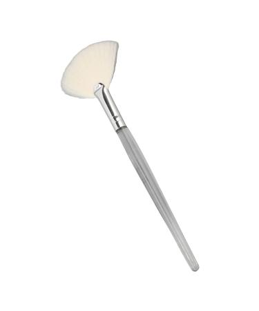Flat Face Mask Brush - DIY Fan Applicator with Transparent Handle for Powder Masks | Soft Foam Stirring Tool for Salons - Buy Online on SooperMarket.com