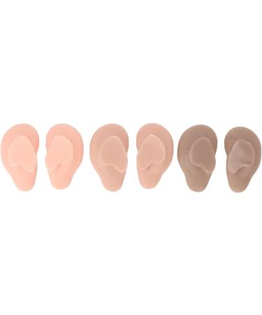 Artificial Ear Model Soft 3 Pairs Human Ear Model Silicone Reusable for Home - Buy Online on SooperMarket.com