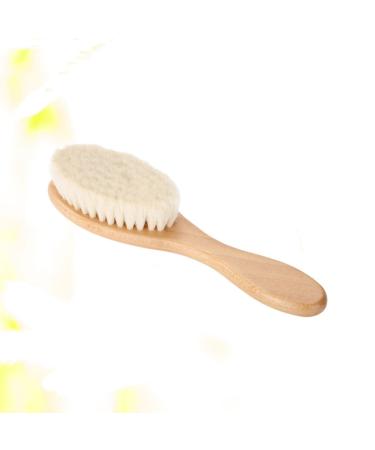 Buy NOLITOY Mustache Brush & Beard Straightening Comb - Wooden Facial Cleansing Brush for Men | Anti-static 15x4x2 CM - Buy Online on SooperMarket.com