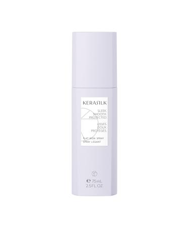 KERASILK Flat Iron Spray | Speeds Up & Eases Hot Iron Styling | Smooths Hair & Flyaways | Creates Sleek Hair Full of Shine | Humidity Protection | With Heat Protection | 75ml