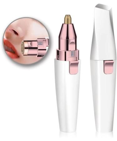Eyebrow Trimmer & USB Rechargeable Facial Hair Remover - 2 in 1 with 3D Floating Shaver Net & LED Light for Perfect Eyebrows - Buy Online on SooperMarket.com
