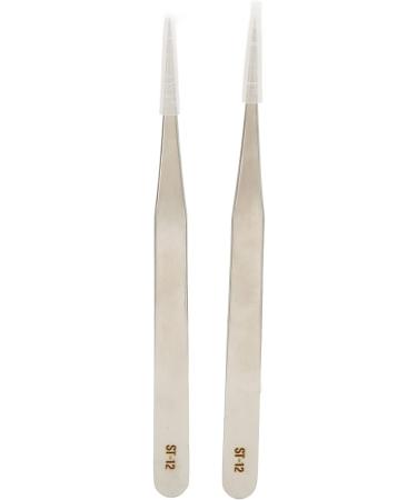 Premium Stainless Steel Fine Tweezers - Durable Portable & Glossed for Precision Control | Ideal for Hearing Aid Adjustment - Buy Online on SooperMarket.com