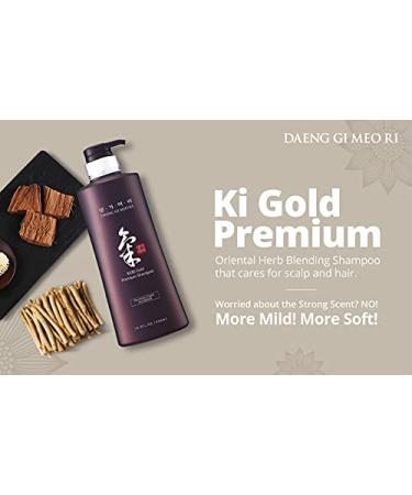 Daeng Gi Meo Ri Ki Gold Premium Shampoo - Promotes Hair Growth & Moisturizes Dry Hair - 16.9 Fl Oz - Buy Online on SooperMarket.com