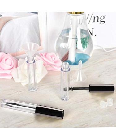 20Pcs 4ml Empty Mascara Tubes Kit with Cap, Rubber Inserts, and Funnels - DIY Eyelash Container for Castor Oil (Black) - Buy Online on SooperMarket.com