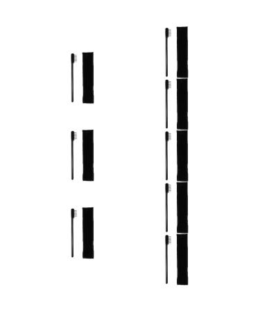 Didiseaon 8 Sets Eyelash Comb Brow Brush with Bag Eyelash Wands Brush Lash Makeup Brush Mascara The Lash Tool Eyebrow Trimming Comb Black Woman Eyebrow Brush Simple Cloth Bag