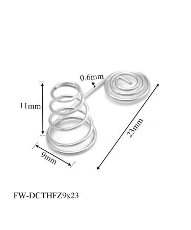 5pcs AAA to AA Battery Conversion Springs - Nickel Wire Coil Compression Plates | Size 9x23-A - Buy Online on SooperMarket.com