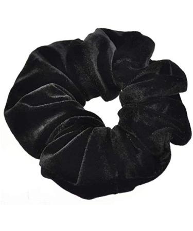Mytoptrendz Classic Luxury Velvet Scrunchie Ponytail Holder Black