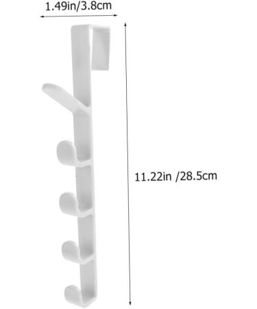 Cabilock 2pcs Transparent Hook Over The Door Wall Clothes Rack Door Coat Hanger Multi-Function Hook Back Door - Buy Online on SooperMarket.com