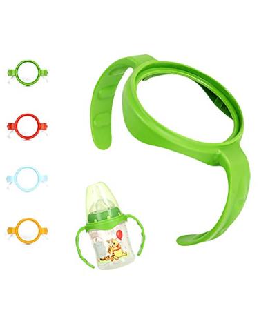 ROMIRUS Baby Feeding Bottle Handles Compatible for NUK Smooth Flow Bottles (Not for Nuk Cups and Nuk Simply Natural Bottles) 2 Counts Color May Vary