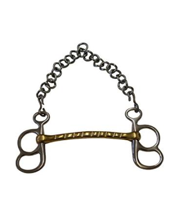 Post curb bit. 2 rings. (17.5cm - 19.5cm) 17.5cm