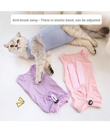 BT Bear Cat Professional Surgical Recovery Suit Cat Clothes for Abdominal Wounds or Skin Diseases (M Purple) 1.36 kg (Pack of 1) Purple - Buy Online on SooperMarket.com