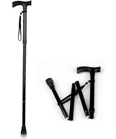 Walking Stick Folding Cane Crutches Foldable Stick Booster Ultralight Trekking Pole Telescopic Walking Stick Outdoor Travel Aluminum Crutches - Buy Online on SooperMarket.com