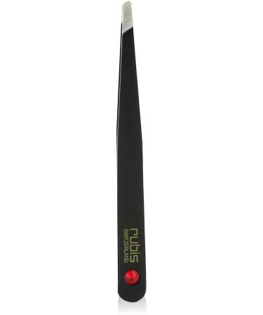 Buy NEW! Rubis Slanted Tweezers with Swarovski Black Ruby Perfect Precision for Eyebrows & Beauty | International Shipping Available - Buy Online on SooperMarket.com