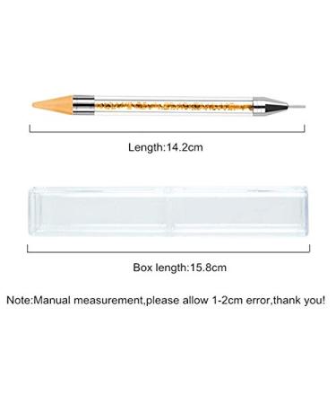 Buy Tvoip Dual-Ended Nail Rhinestone Picker & Wax Tip Pencil - 2PCS Dotting Pen for Gems & Crystals Manicure Nail Art Tool - Buy Online on SooperMarket.com