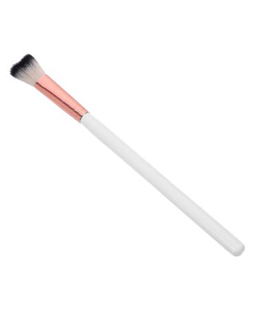 Baluue Fish Tail Brush Highlighter Blush Brush Powder Brush Nose Contour Brushes Nose Makeup Tool White 18.50X1.00X1.00CM White