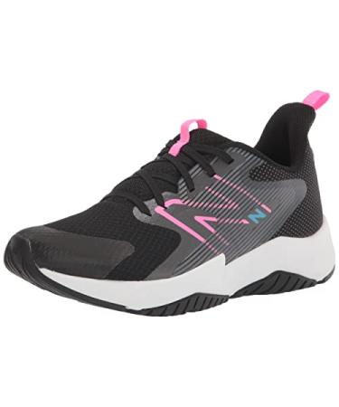 New Balance Kid's Rave Run V2 Lace-Up Shoe Big Kid (8-12 Years) 4 Big Kid Black/Vibrant Pink