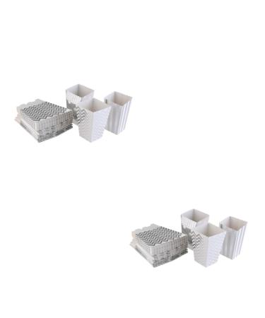 Alipis 100 Pcs Boxes Candy Cartons Cardboard Fan-shaped Cartons Snack Cup Picture Holder for Desk Goodie Boxes Adult Bibs Bottle Opener Keychain Gift Pouches Popcorn