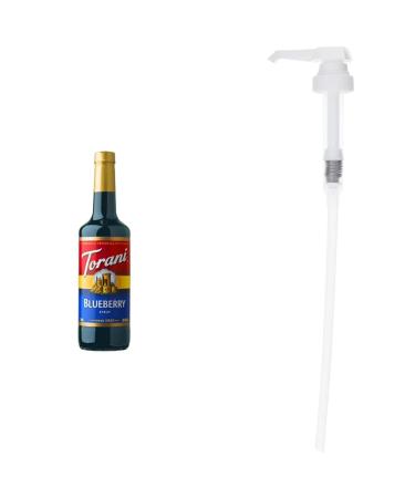 Torani Blueberry Flavour Syrup 750 Milliliter and Torani Flavored Flavour Syrup Pump for 750ml