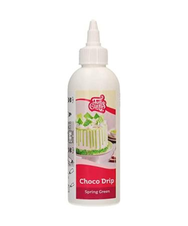 Funcakes Choco Drip Spring Green (green): Delicious taste easy to use perfect for drip cake Drip taste of chocolate.Recovery package 180 g.