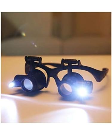 Head-Mounted Glasses-Type Magnifying Glass Portable Magnifying Glass High-Definition High-time Maintenance Watch Engraving Embroidery Reading 20 Times - Buy Online on SooperMarket.com
