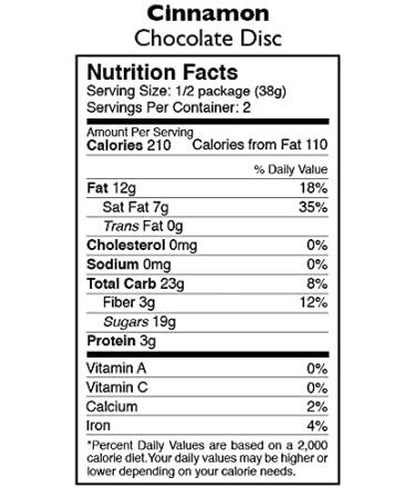 Taza Organic 50% Dark Chocolate Mexicano Discs with Cinnamon - Vegan, 2.7 oz (12 Count) - Buy Online on SooperMarket.com