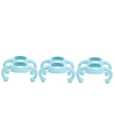 Vaguelly 6 Pcs Bottle Handle Handle Silicone Bottle Grip Bottle Grip Bottle Accessories Bottle Grip Bottle Grip Wide Mouth Silica Gel Milk Newborn 14.00X5.00X5.00CMx3pcs Sky-bluex3pcs