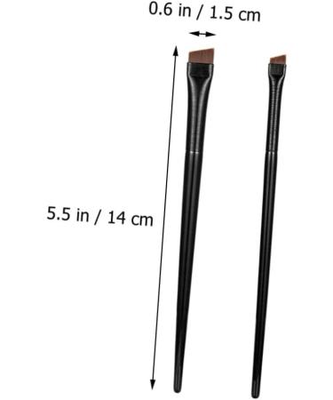 MUSISALY 3 Sets Black Eye Makeup Eyebrow Ear Brow Brush Wood - Buy Online on SooperMarket.com