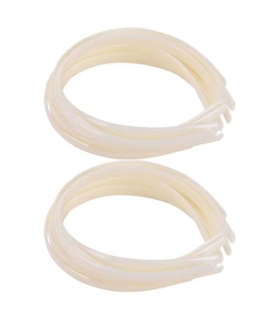 Simple Headbands 20 Pieces Thin Hair Band No Teeth Hairband Headwear Accessories For Girls Women (White)