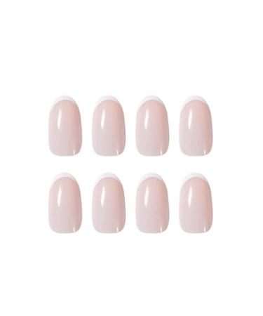 French White Almond Press-On Nails - 24PCS Short False Acrylic Nails for Women and Girls - Buy Online on SooperMarket.com