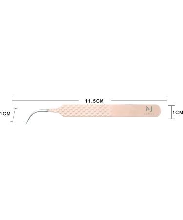 High Precision Stainless Steel Professional Tweezers for Eyelash Extensions - JM2-4 Pink - International Shipping - Buy Online on SooperMarket.com