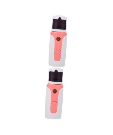 Baluue 2 Sets Hydrating Instrument Facial Mister Steamer Water Mister for Face Mist Sprayer Pink Abs