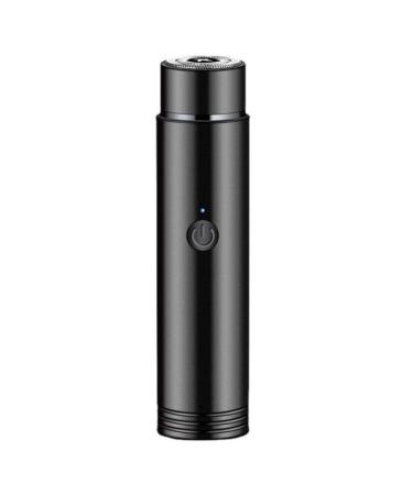 Mini Electric Shaver Men Portable Shaver USB Rechargeable Razor Wet & Dry Use Rotary Electric Shaver for Travel Black