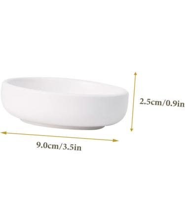 MAGICLULU 4 Pcs Sauce Dish Vinegar Dish Olive Oil Dipping Dishes Appetizer Dishes Japanese Soy Sauce Dishes Small Ceramic Bowls Sauce Serving Dipping Bowls Fries Cooking Ceramics re-usable 9X9X2.5CMx2pcs Whitex2pcs - Buy Online on SooperMarket.com