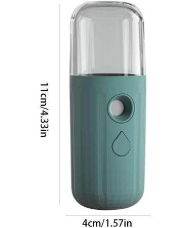 Mini Facial Mister Handheld Face Mist Sprayer Moisturizing USB Recharging Skin Hydration Tool 30ml Green Handy Moisturizing Sprayer - Buy Online on SooperMarket.com