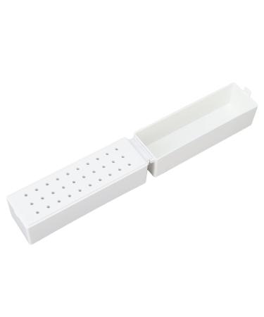 Nail Drill Organizer Box Dustproof ABS Nail Drill Holder Manicure Tool Stand Displayer Organizer for Salons