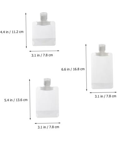 BELLIFFY 1 Set Lotion Bag Travel Toiletries Shampoo Dispenser Bag Leakproof Travel Containers Squeezable Travel Bags Travel Storage Pouches Travel Liquid Pouch Travel Fluid Pouch Pp - Buy Online on SooperMarket.com
