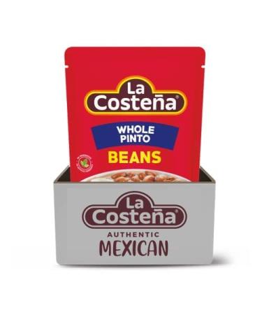 La Costea Whole Pinto Beans, 16.22 Oz Microwaveable Pouch (Pack of 8) Whole Pinto Beans 16.22 Ounce (Pack of 8)