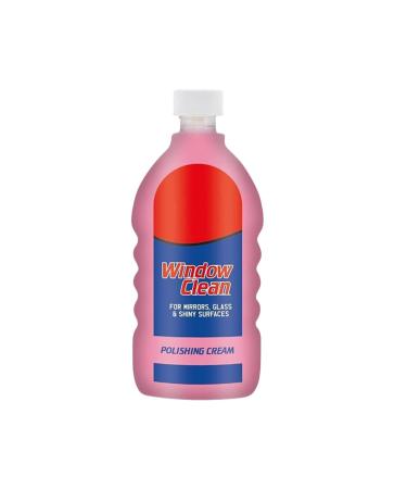 Housold 500ml Window Clean Polishing Cream | Scratch Resistant Smear Free Multi-Substrate | Suitable for Indoor Outdoor Windows Glass Doors Mirrors Glass Surfaces (Pack of 1)