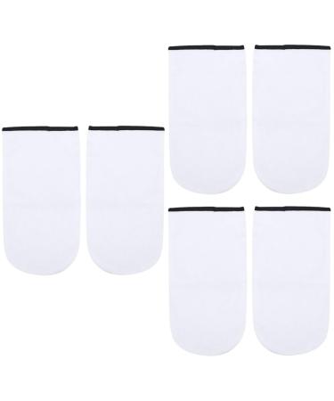 Beavorty 6 Pairs Hand Wax Treatment Moisturizing Gloves Overnight Gel Gloves Bath Gloves Wax Gloves Cold Gloves Hand Treatment Mitts Mittens Care Insulation Cotton White