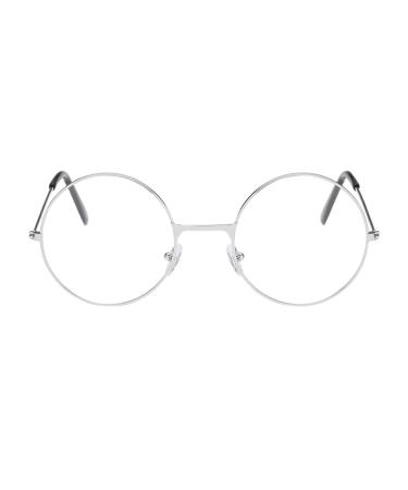 Protective glasses children blue light filter glasses without prescription gaming glasses Computer-fat-fold filter glasses false glasses glasses oval z1103z_1-silver unit size