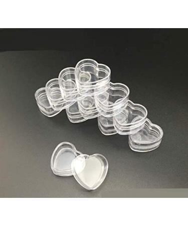WOIWO 20PCS Heart-Shaped Face Cream Boxes | 4g Cosmetic Packaging & Sample Bottles - Ideal for eCommerce Shipping Internationally - Buy Online on SooperMarket.com