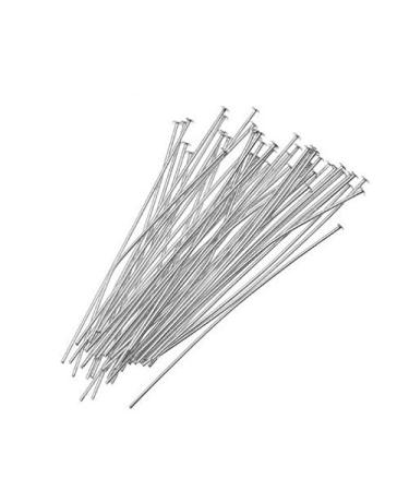 LASSUM 330 PCS Silver Plated Head Pins Findings  32mm Head Pins DIY Jewelry Making