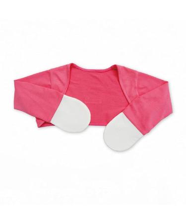 Edenswear Zinc-Infused Mitten Sleeves for Kids with Eczema (12 Months Red Fuchsia)