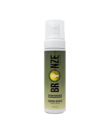 Bronze Cactus Double Dipped Ultra Dark Self Tanning Mousse Dermatologically Tested Vegan-Friendly Unscented Self-Tan Mousse Streak Free Paraben/Cruelty-Free For all Skin Types 6.7fl.oz. Mousse and Mitt