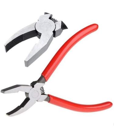Qovydx 5Pcs Glass Grozer Running Pliers | Stained Glass Breaking Cutter Tools - Grozing Pliers with Rubber Tips - Buy Online on SooperMarket.com