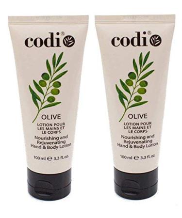 Codi Olive Hanf and Body Lotion 100ml / 3.3 fl oz (Pack of 2) 3.38 Fl Oz (Pack of 2)
