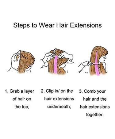 40Pcs 21-inch Colored Hair Extensions for Girls, Women, and Kids - Colorful Clips in 20 Shades - Buy Online on SooperMarket.com