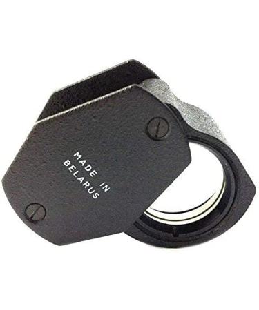 BelOMO 10x Triplet Jeweler's Loupe 21mm - Bright & Color-Correct View - Foldable for Gems, Jewelry, Coins & Trichomes - Buy Online on SooperMarket.com