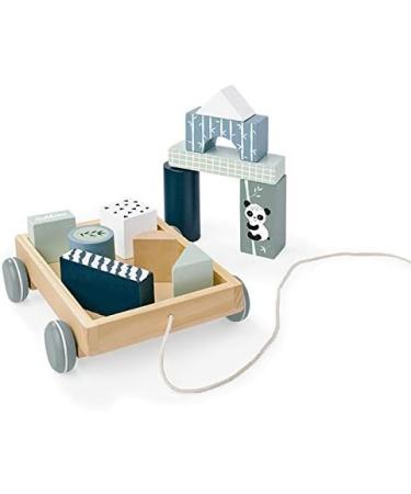 Eichhorn Construction Wagon with 11 Building Blocks - Pull-Along Toy for Kids 12 Pieces 18x17.5 cm Ideal for Ages 1+ - International Shipping Available - Buy Online on SooperMarket.com