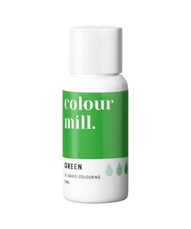 Colour Mill Oil Based Next Genertion Edible Food Paint Colouring for Buttercream Fondant Sugarpaste Icing and Chocolate - Green 20ml